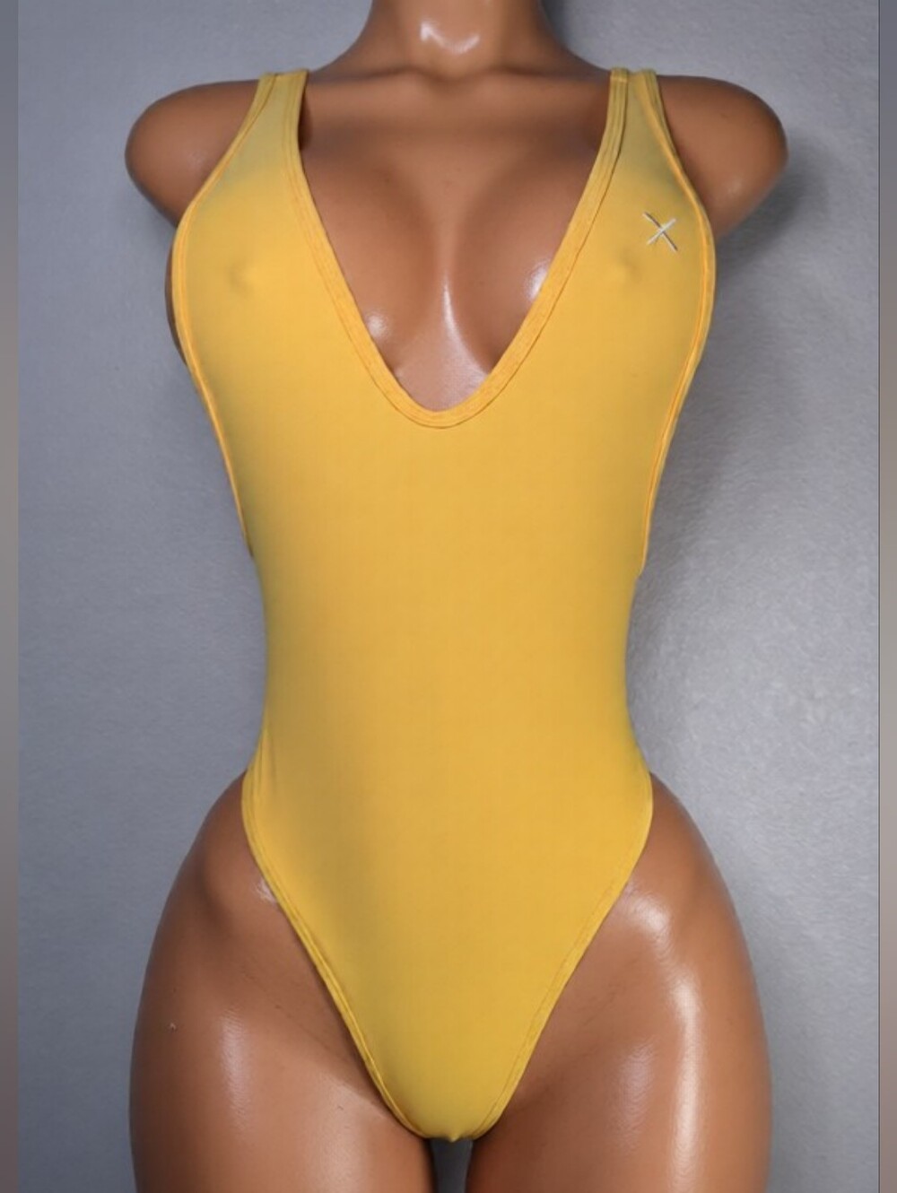 Boutine LA Lily Yellow Rio One-Piece Swimsuit Sz M